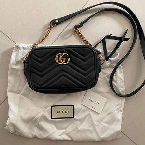 Gucci marmont mini leather bag